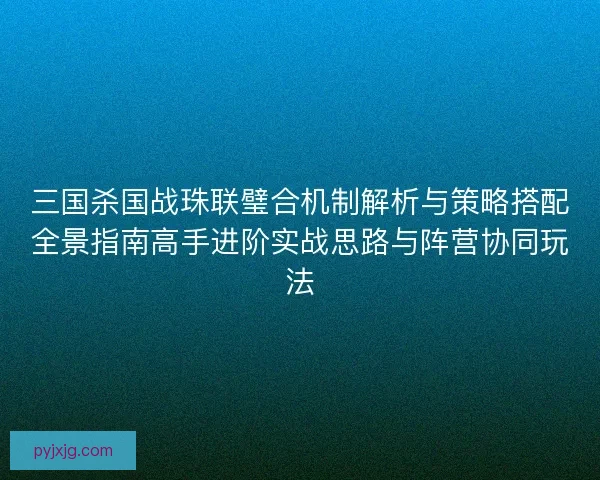 三国杀国战珠联璧合机制解析与策略搭配全景指南高手进阶实战思路与阵营协同玩法